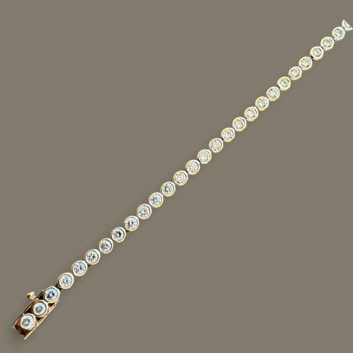 2mm Diamond Bezel Tennis bracelet