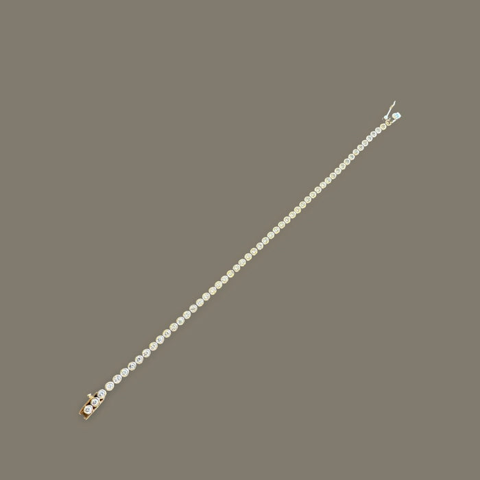 2mm Diamond Bezel Tennis bracelet