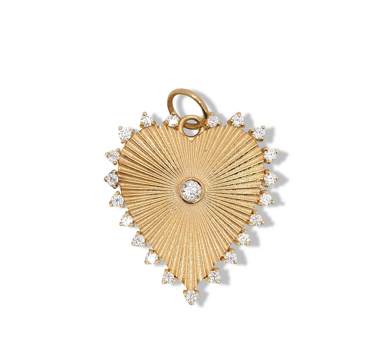 Radiant Heart Diamond Pendant