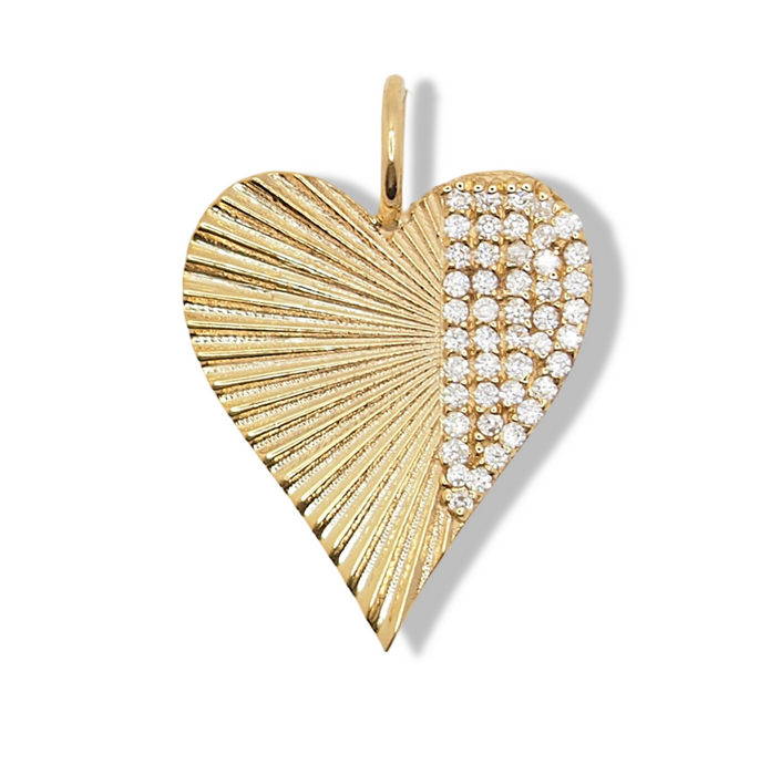Sunrise Diamond Pendant - Large Size