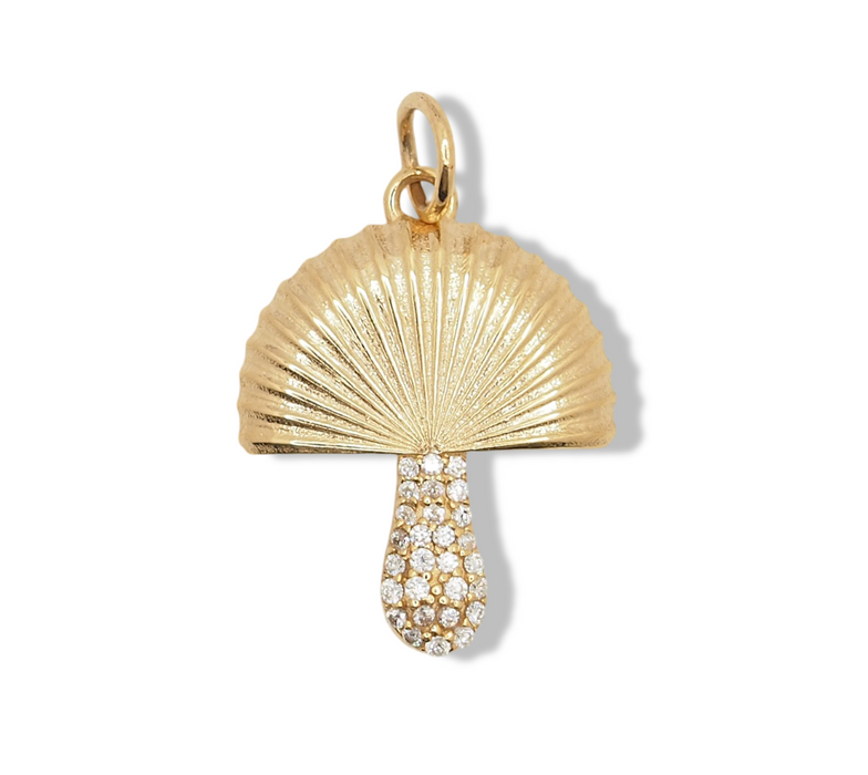 Diamond Mushroom Pendant