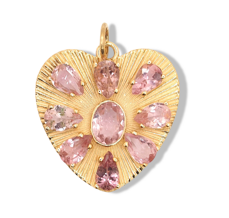 All My Love Pendant in Pink Tourmaline